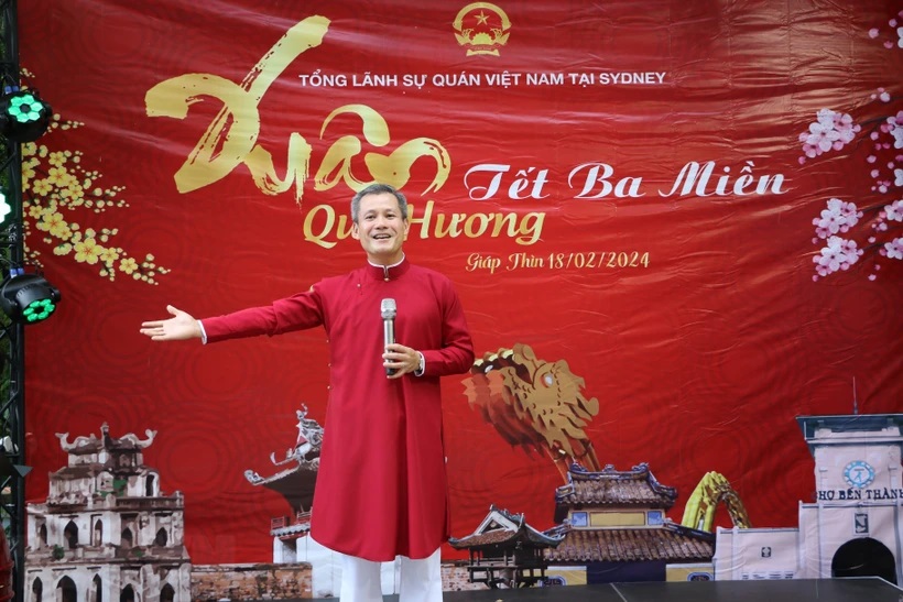 Compatriotas en Australia celebran el programa “Primavera de la Patria 2024”