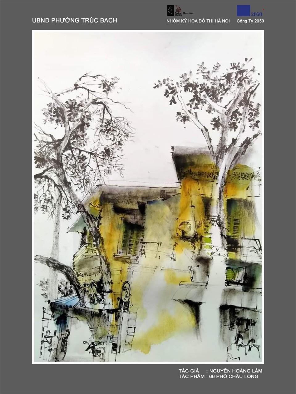 La nostálgica belleza de las calles de Hanói en bocetos