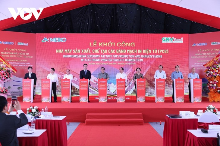 Arranca la construcción de fábrica de placas de circuitos impresos electrónicos en Vietnam