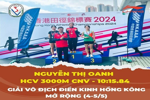 Vietnam conquista tres medallas de oros en el Campeonato de Atletismo de Hong Kong China