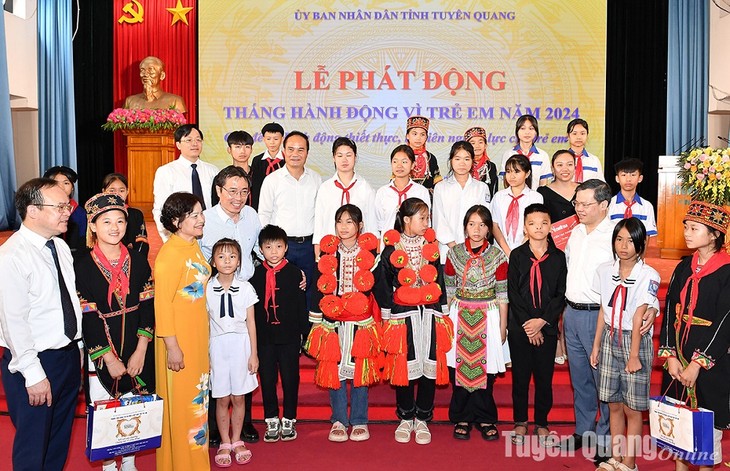 Localidades vietnamitas responden al Mes de Acción por la Infancia 2024