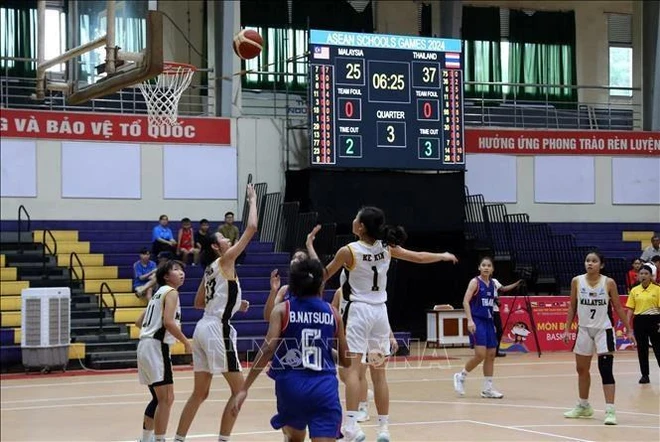 Competición de baloncesto inicia XIII Juegos Escolares de la ASEAN