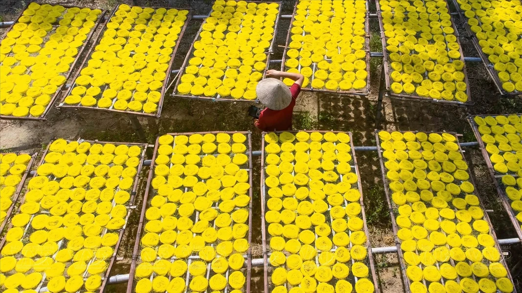 Elaboración de fideos secos en provincia vietnamita de Quang Nam