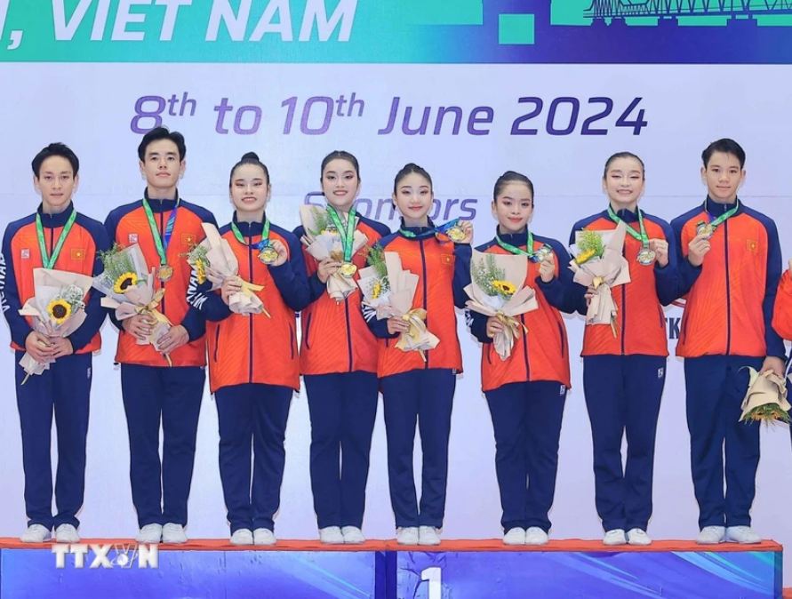 Vietnam lidera el IX Campeonato Asiático de Gimnasia Aeróbica