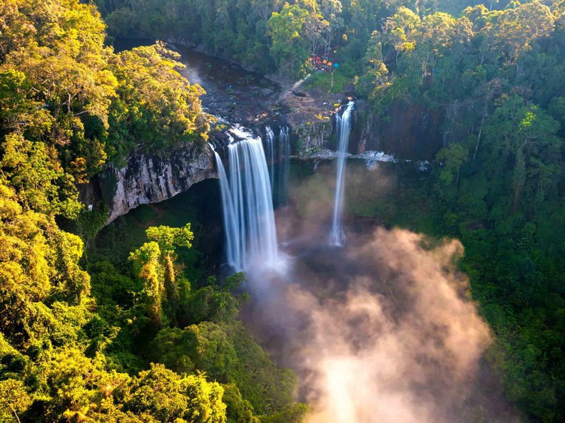 Contemplar entre nubes las cataratas vietnamitas K50