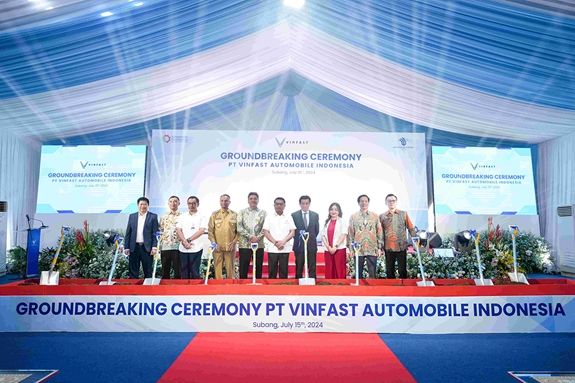 VinFast inicia la construcción de una nueva planta de vehículos eléctricos en Indonesia