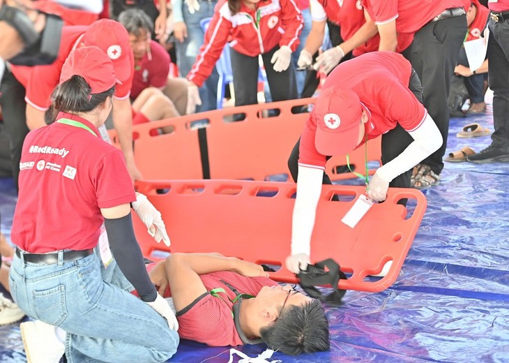 Celebran numerosas actividades significativas en el VI Campamento Nacional de Jóvenes y Voluntarios de la Cruz Roja