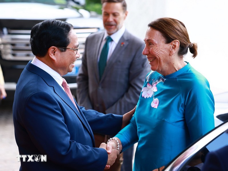 Primer ministro vietnamita recibe a la presidenta del Senado australiano
