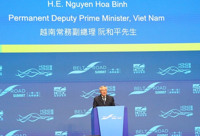 Vicepremier vietnamita asiste a Cumbre de la Franja y la Ruta en Hong Kong China