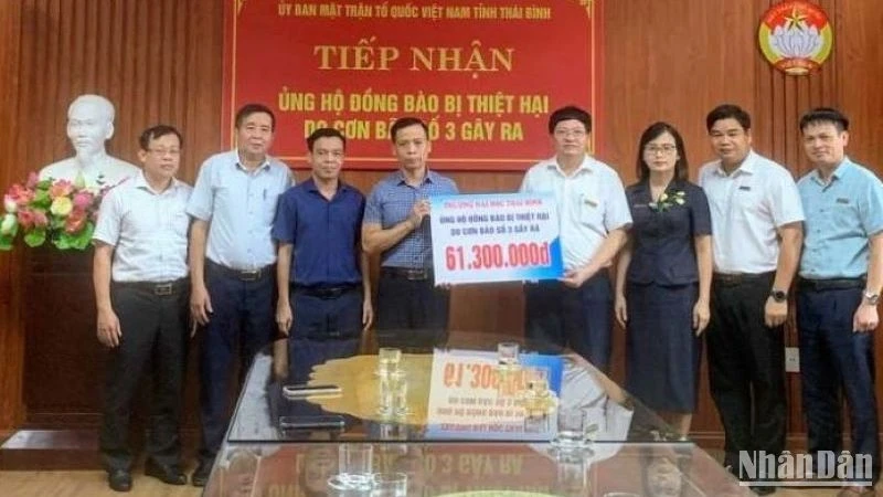 Thai Binh apoya a las localidades afectadas tras el tifón Yagi