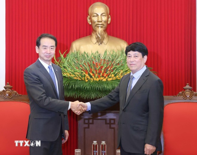 Alto funcionario del Partido recibe al recién nombrado embajador chino en Vietnam