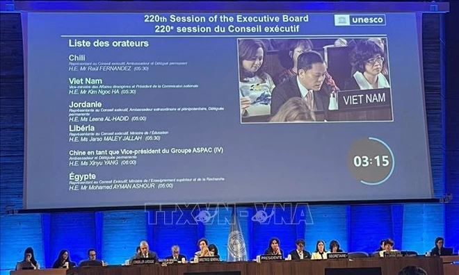 Vietnam participa sesión del Consejo Ejecutivo de la UNESCO