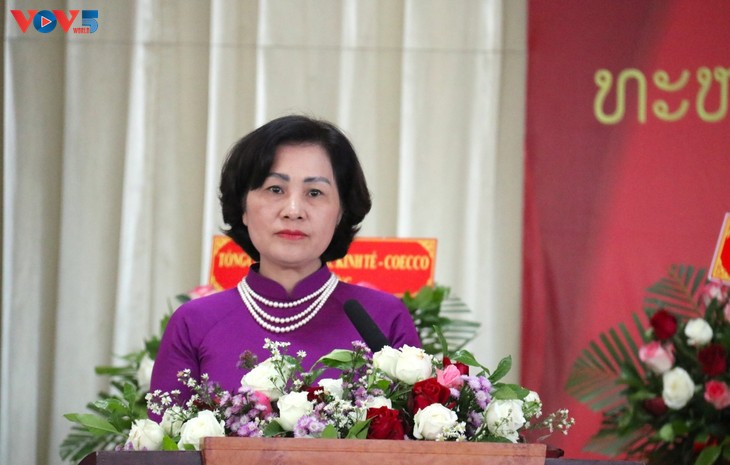 Ceremonia conmemorativa por el 75 º aniversario de la tradición de los Voluntarios Militares y Expertos de Vietnam en Laos