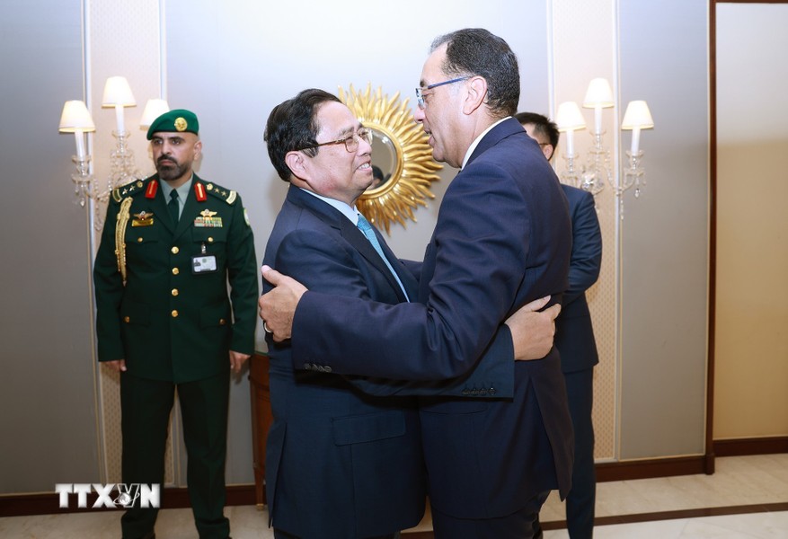 Premier vietnamita dialoga con su homólogo egipcio