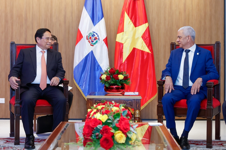 Primer ministro de Vietnam se reúne con dirigentes legislativos de la República Dominicana
