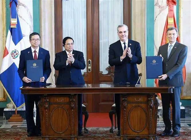 Emiten Comunicado Conjunto entre el premier de Vietnam y el presidente de República Dominicana
